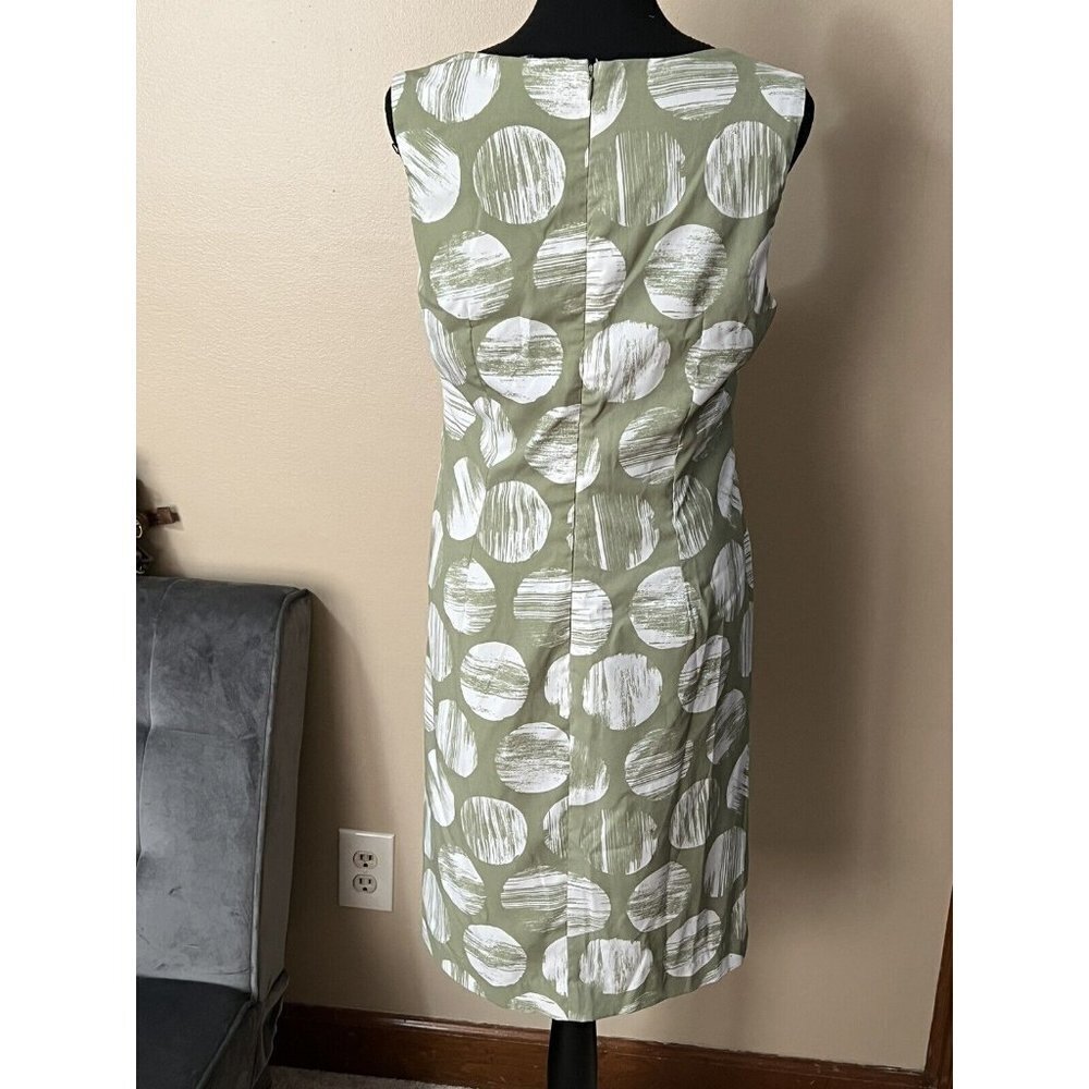 George By Mark Eisen Womens Size 12 Sage Lagume Basic Dress Lined - Picture 2 of 3